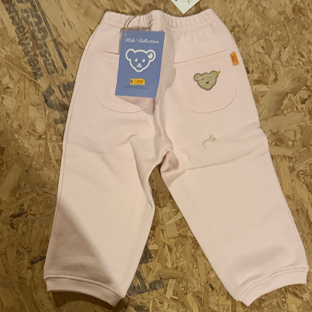 Steiff collection pink sweatpants brand new with tags